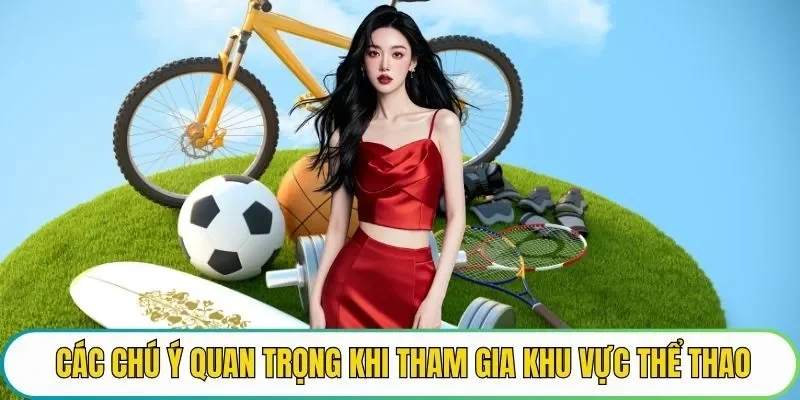 Các chú ý quan trọng khi tham gia khu vực thể thao